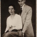 With Felice Bauer in Budapest in 1917.