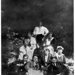 from a sanatorium in the Tatranské Marliare, Kafka in the front row (1921)